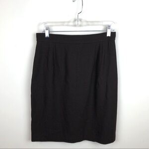 Louis Feraud Brown Wool Mini Pencil Skirt 10